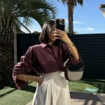 Chemise oversize à épaulettes