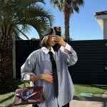 Chemise oversize cravate