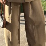 Pantalon tailleur beige