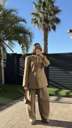 Pantalon tailleur beige – Image 2